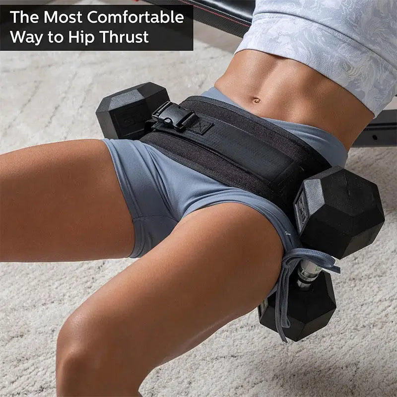 Sports Hip Thrust Belt Glute Trainer Adjustable Hip Thrust Belt/For Dumbbells Men Women Home Workout Equipment