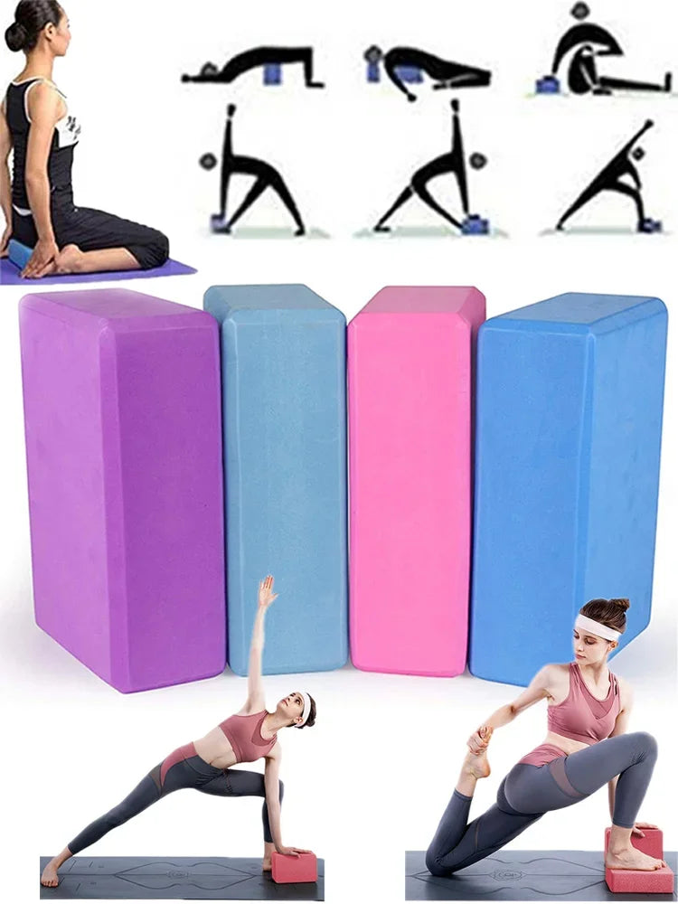 1PCYoga Building Blocks Cubes Pilates Bricks Reinforcement Sport Yoga Supplies/Exercise Home Exercise Equipment Fitness Block