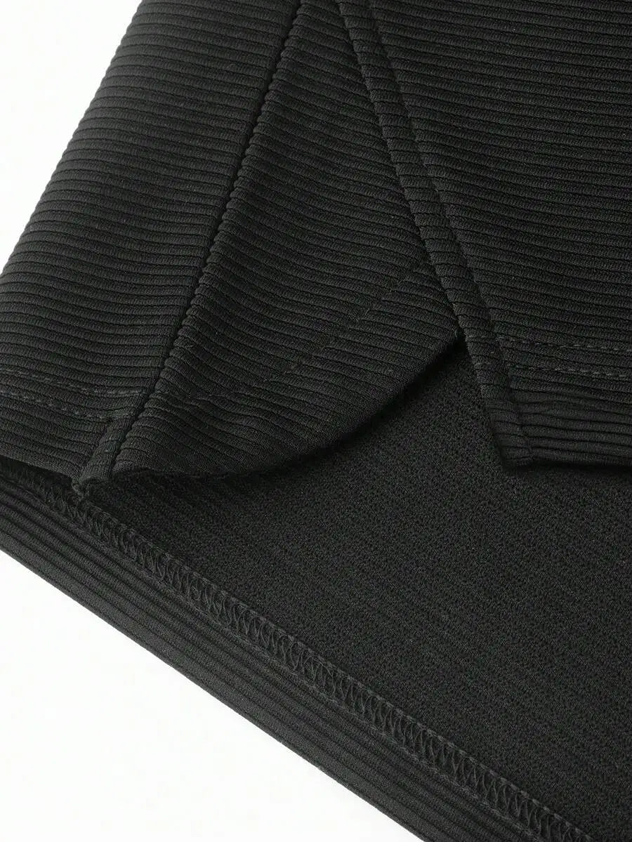 Manfinity Homme Men's Black Summer Casual Gym Sleeveless Hooded/Sports Top Solid Color Outdoor Street Running Basketball Hooded