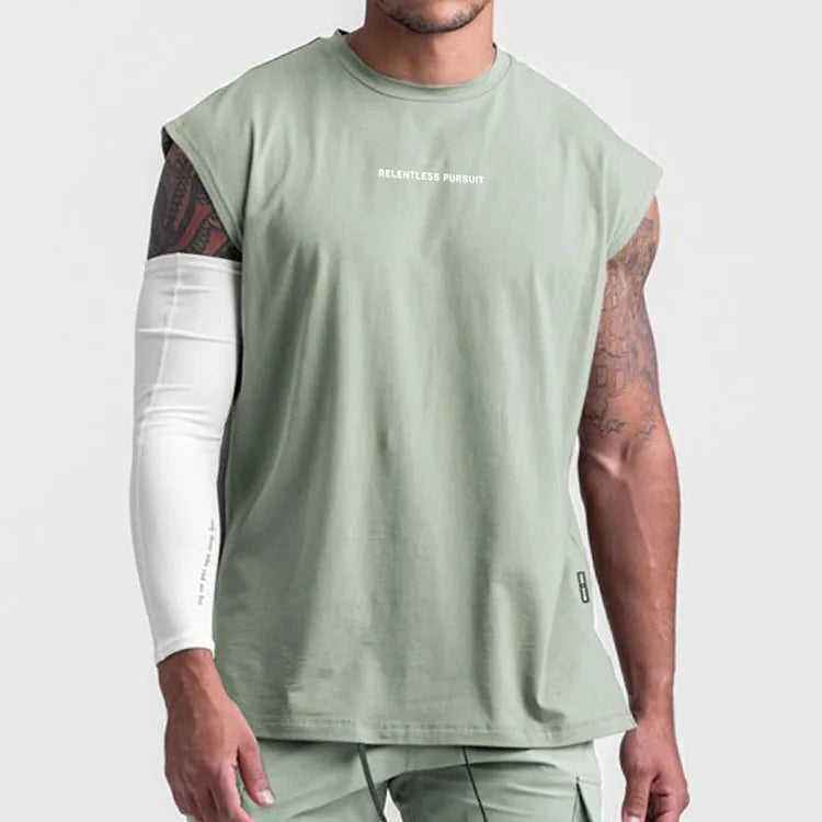 Men's Summer Casual Tank Top Gym Fitness Quick Dry Running/Sleeveless Shirt Sports Vest Undershirt Male Bodybuilding Clothing