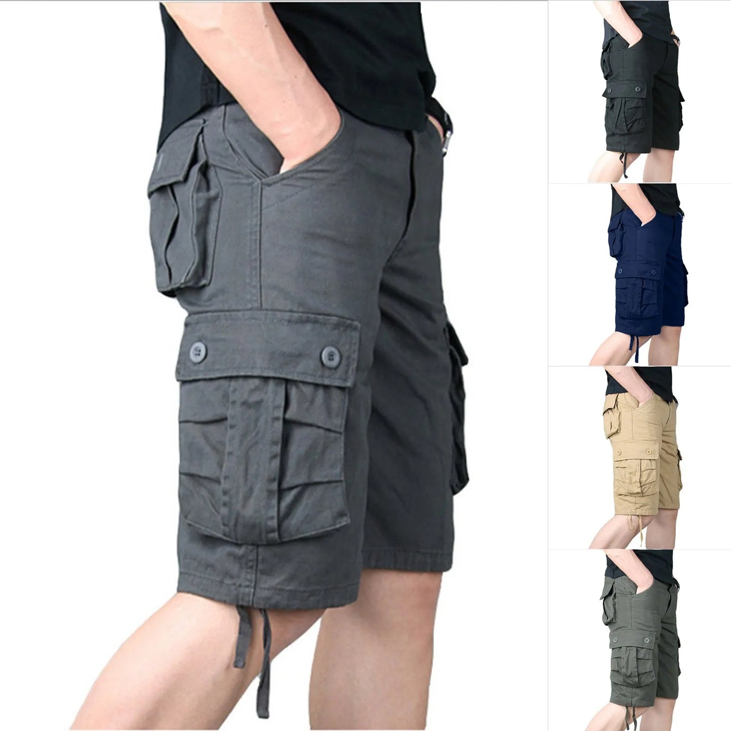 Mens Casual Shorts Men's Trendy New Men's Cotton Shorts/Mens Quarter Pants Men Workout Clothes