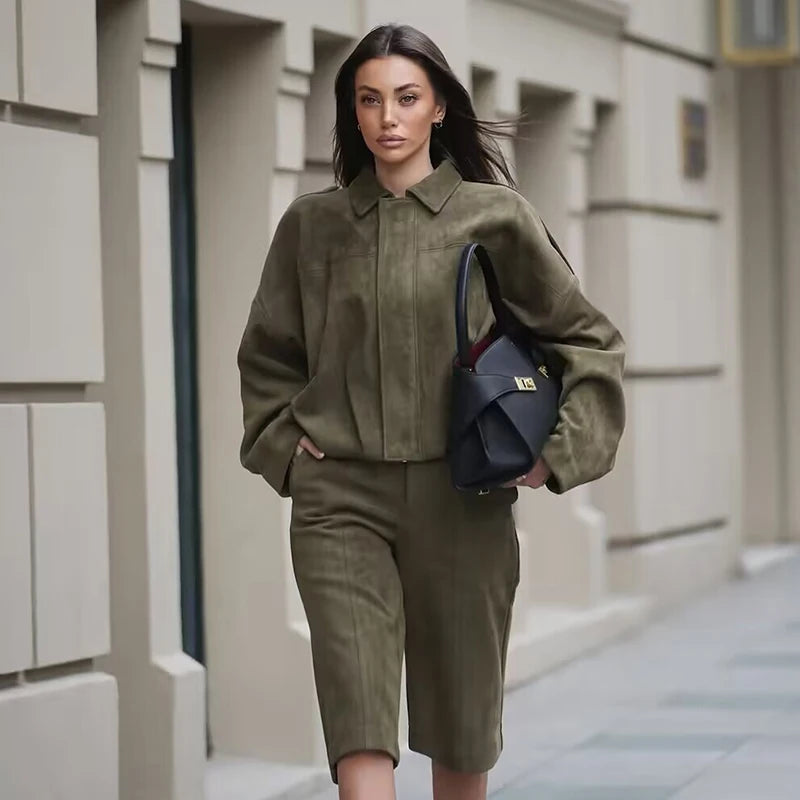 Women's new Jackets Autumn Fashion Loose Bat Sleeves Elegant/Women's Jackets Chic Street Youth Autumn Long Sleeves Coats