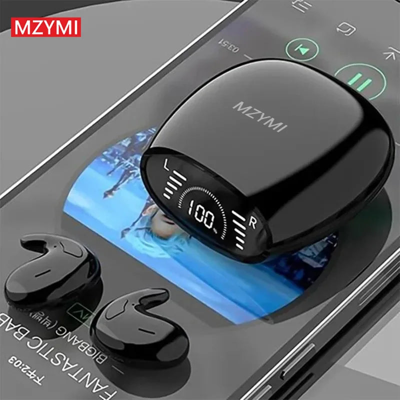 MZYMI Invisible Sleep Wireless Earphone MD528 TWS Bluetooth Earbuds/Noise Cancelling Headphones In Ear Sleeping Headset