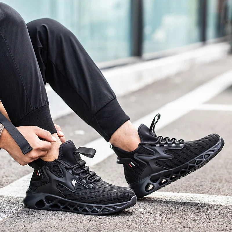 Safety Shoes Steel Toe Boots for Men Comfortable Work Shoes/Anti shock Anti-Drop Work Sneakers Protective Boots