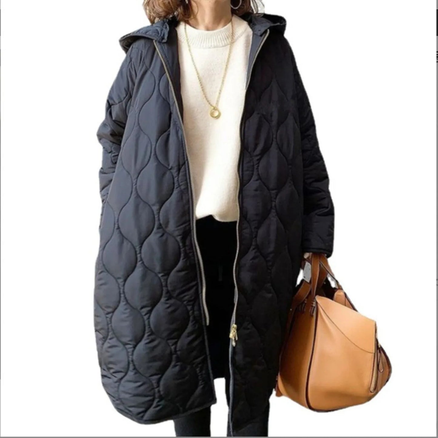 Autumn Winter Coat Women Oversize Casual Jacket Long Sleeve/Warm Quilted Parka Cotton Padded Puffer Jackets