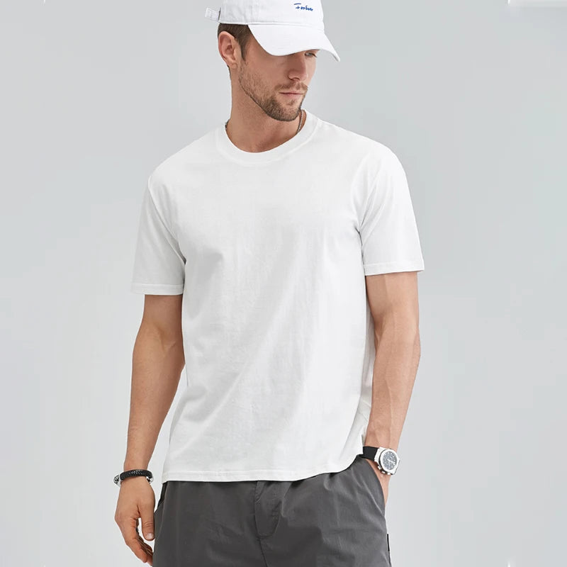 Good Quality T-Shirts Men Summer Sale Cotton Male Tshirt/Short Sleeves Tee Shirt Boys Basic Plain Tops Oversize 5XL