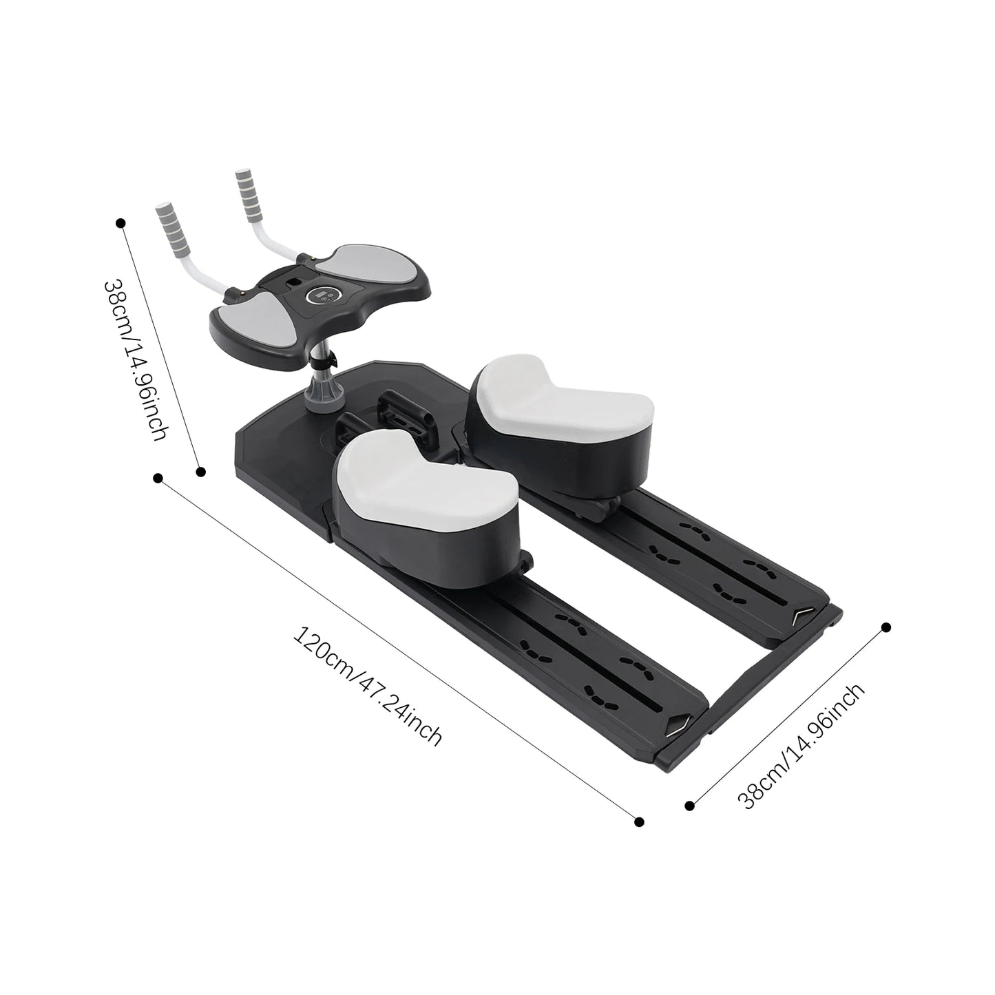 Multifunctional Full Body Trainer, 6-in-1 Core Strength Trainer/Leg Back Exerciser with Timer for Small Home Gym Work Out Machine