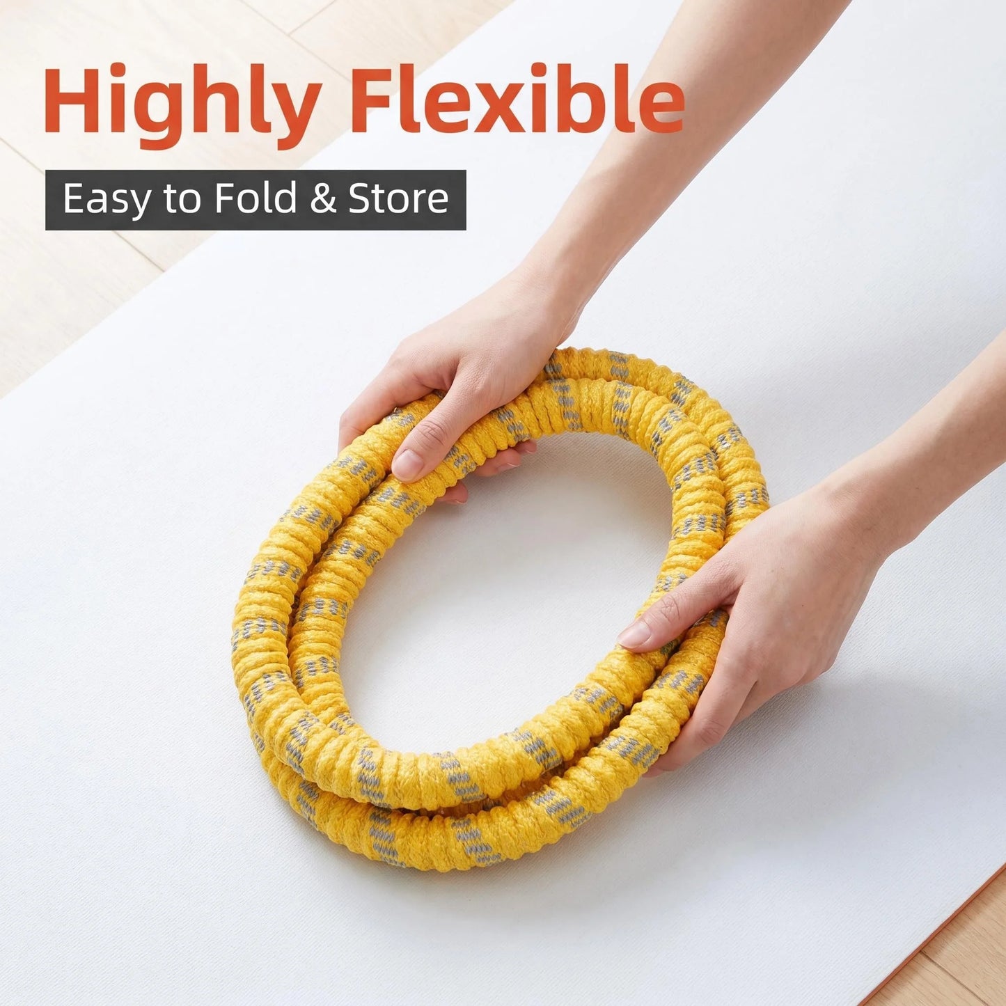 Fitness Circle Adult Pilates Circle with Soft Spring Foldable Fitness Circle/Silent Pilates Circle Waist-Friendly Design Full Wrap Fitness Circle