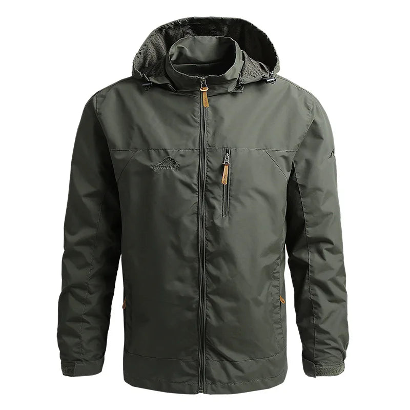 Windbreaker Men Tactical Jacket Waterproof Outdoor Hooded Coat/Sports Military Size S-5XL Field Climbing Thin Outwear