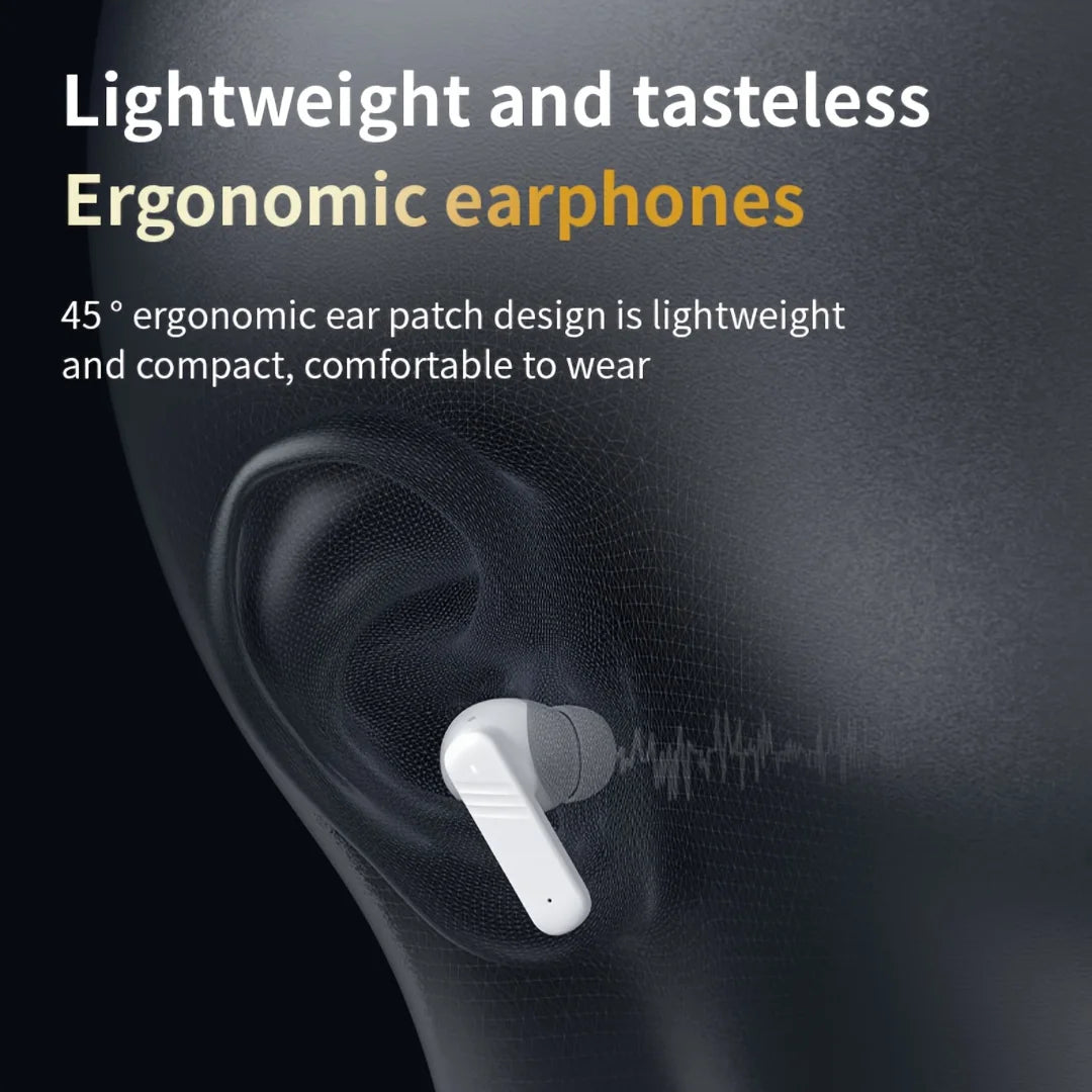 Active Noise Cancelling Earbuds ANC with Smart Touch Screen/TWS True Wireless Ear Buds Earphones