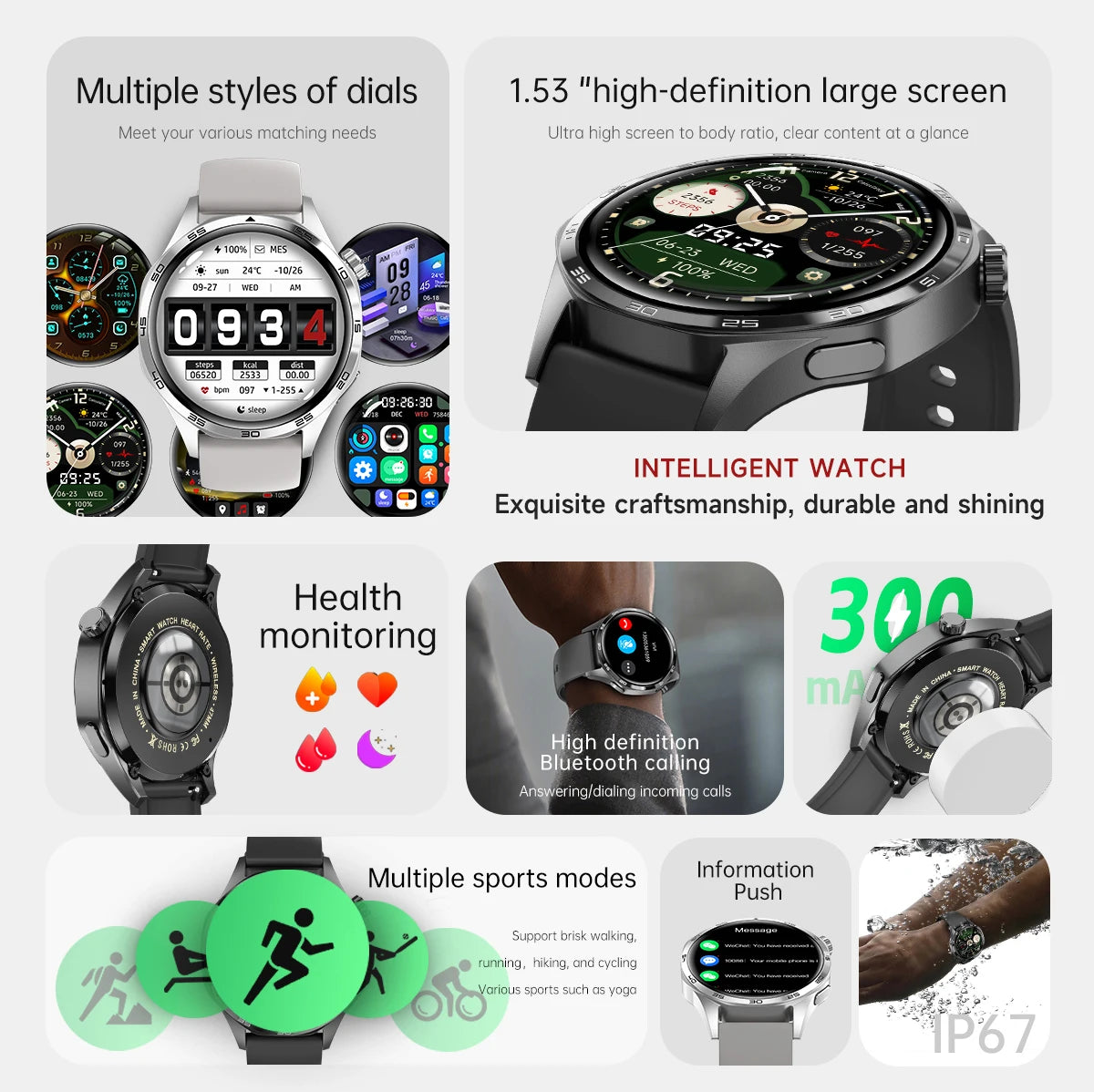 New Watch GT5 PRO NFC Smart Watch GPS Motion Trajectory HD Screen/Bluetooth Call Smartwatch Outdoor Sports Watches For Men