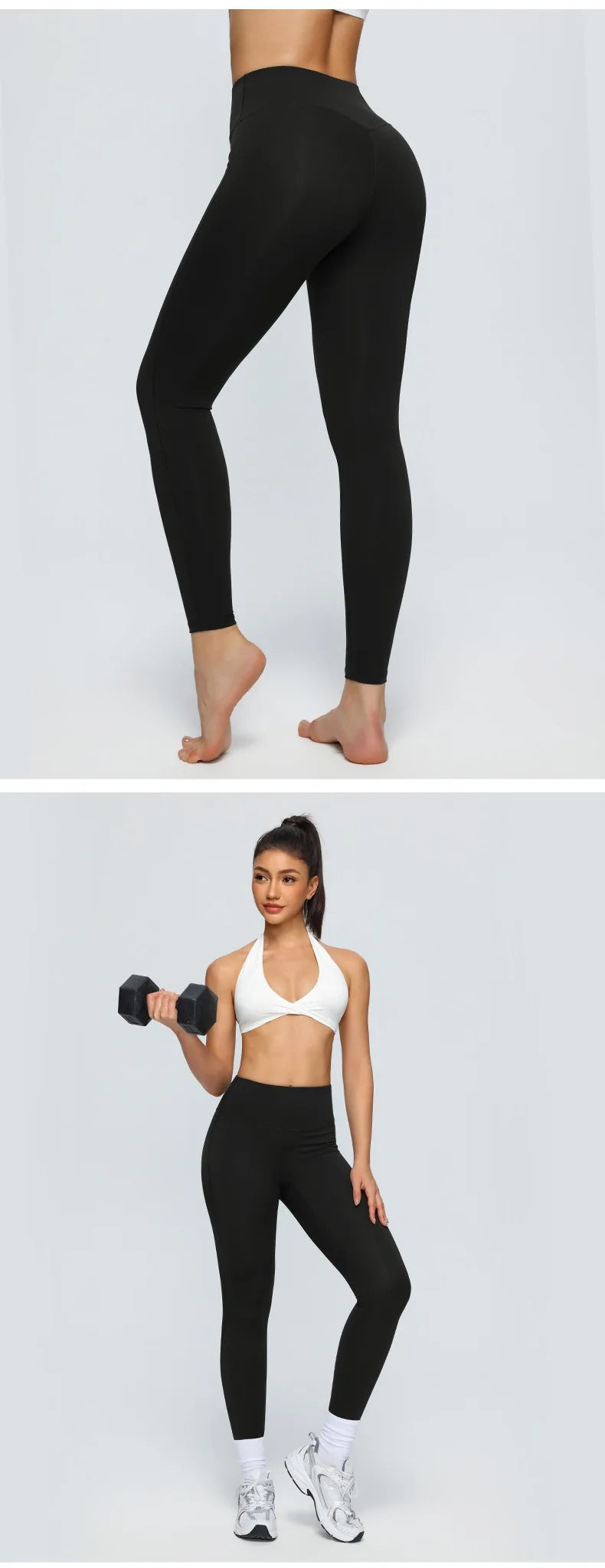 Women's Naked-Skin Yoga Leggings High Stretch Quick Dry Butt Lifting/Tight Fitness Pants for Outdoor Jogging Casual Daily & Street Wear