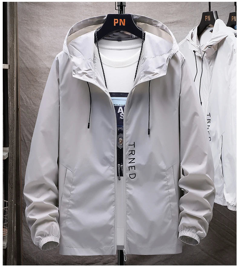 Men's Hooded Sunscreen Breathable Jacket UPF50+ UV Protection Sunburn/Coat for Couple Comfortable Sports Sun Protection Clothing