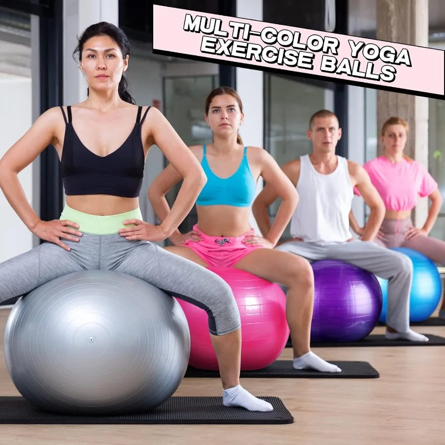 10 Pcs Pilate Ball Exercise Ball Bulk Yoga Ball/for Fitness Core Ball Chair Workout Equipment with Pump
