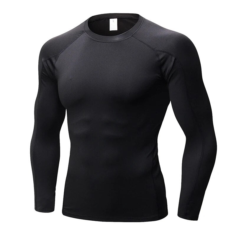 Men's Sports Compression T-shirt Camouflage/Running Fitness Tight Long Sleeve T-shirt