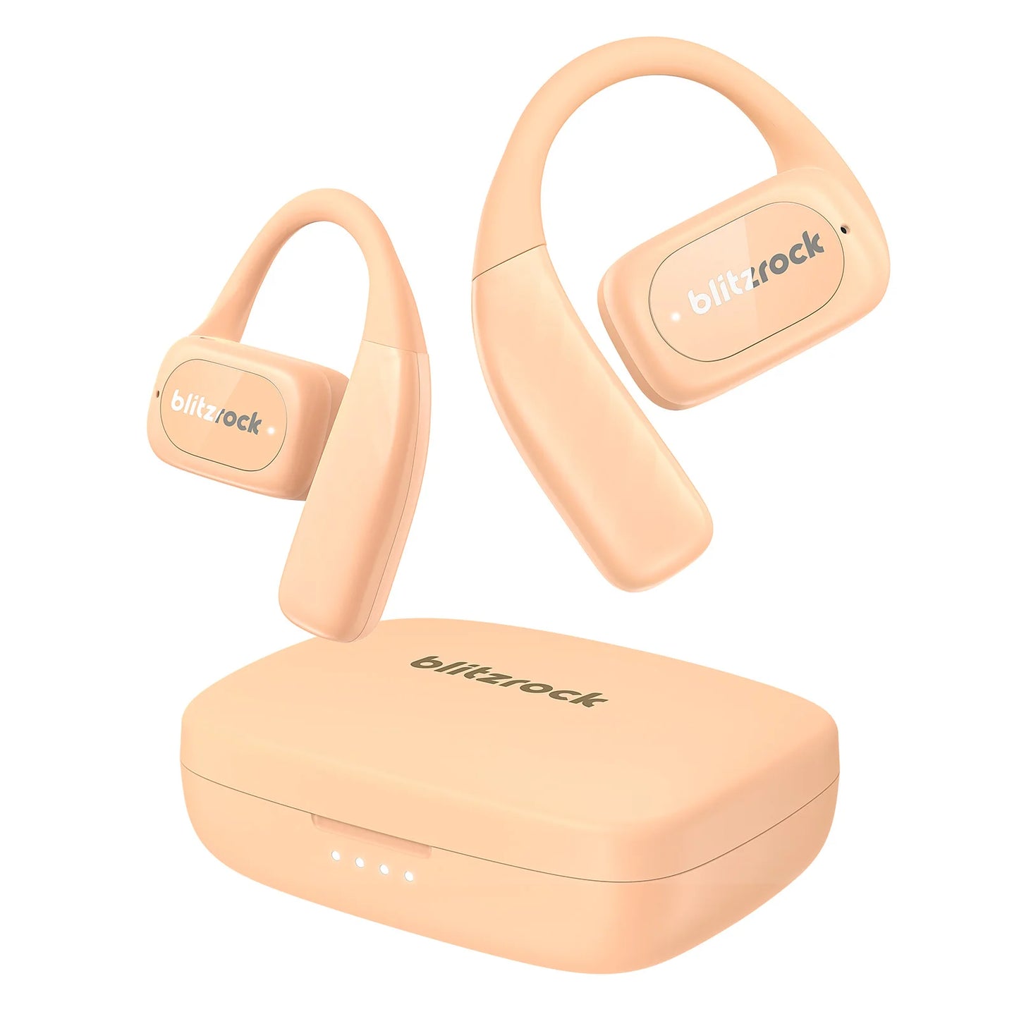 BR-CT3 Open Ear Earbuds Bluetooth V5.4 Earphones Air Conduction Earhook/Enhanced Bass 4 Mics Clear Calls App Control Earphones