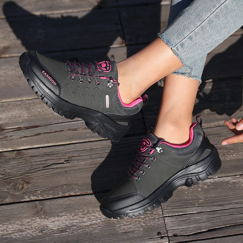 Outdoor Hiking Shoes for Women Anti Slip Comfortable Lightweight/Luxury Brand Waterproof Platform Trekking New Women's Sneakers