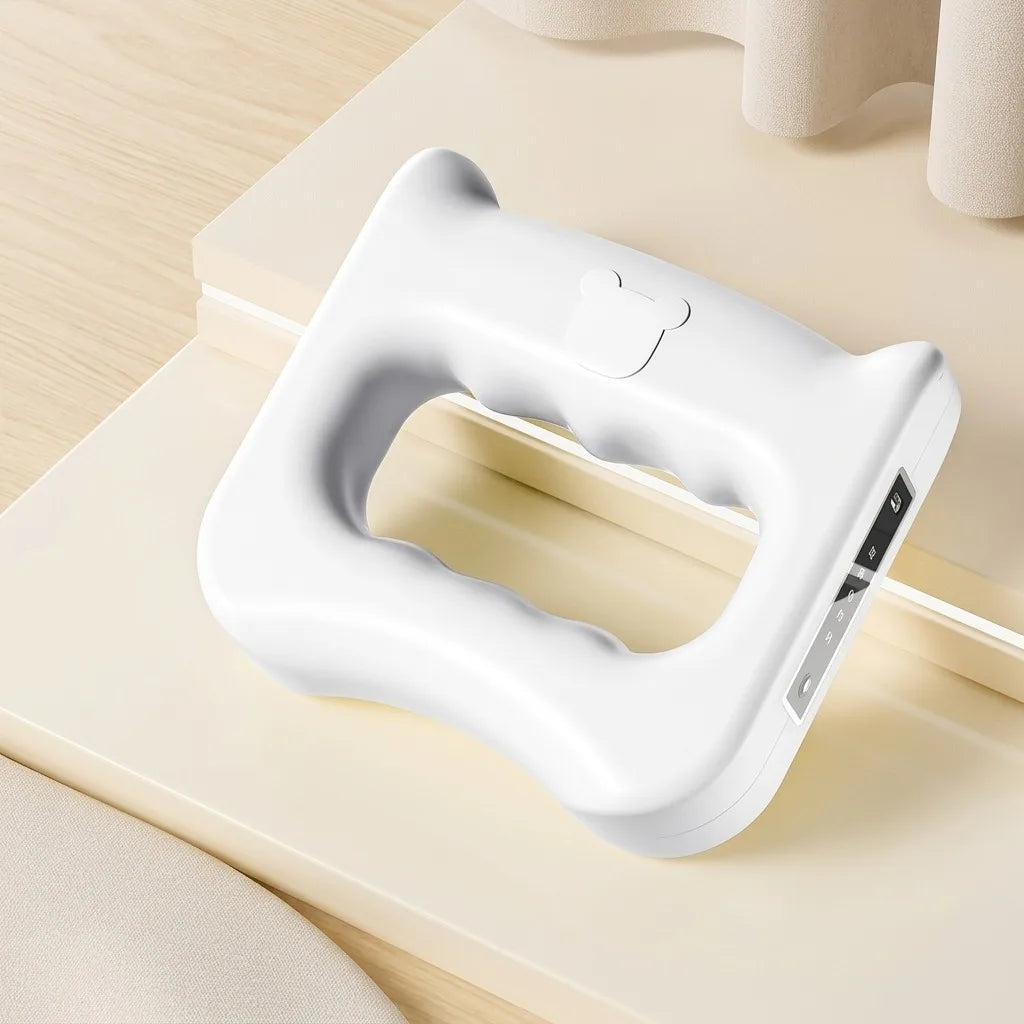 Electric Fascia Ring Massager, 2-in-1 Handheld Muscle Massage Gun/with Belt for Neck Shoulder Rechargeable 5-Speed Portable Percussion Device