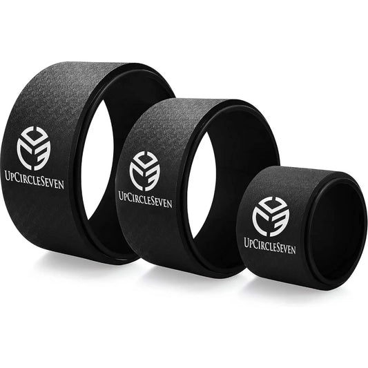 Yoga Wheel Set - the strongest and most comfortable yoga support wheel/3 packs for back pain and stretching (12,10,6 inches)