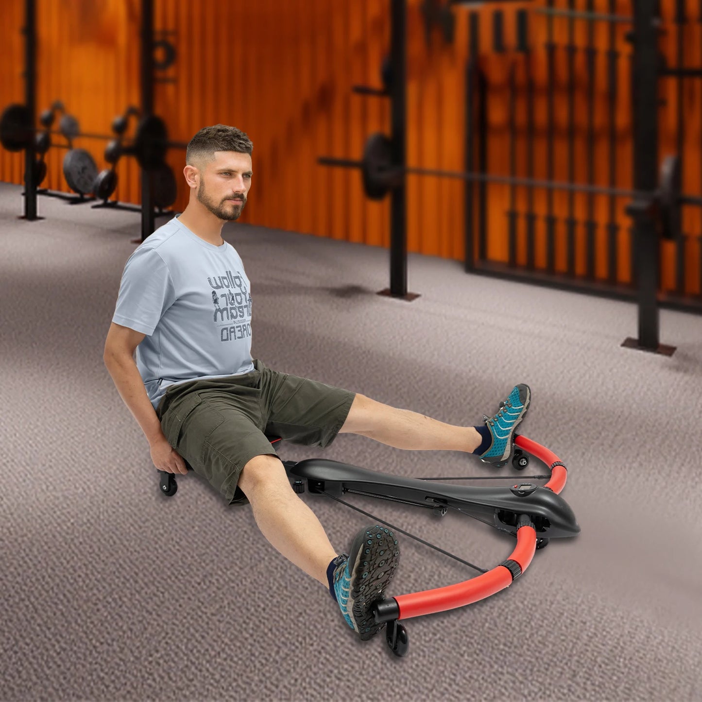 Foldable Dragonfly Ab Trainer Multifunctional Core Belly Workout Machine/330lbs Capacity for Home Gym Abdominal Muscle Fitness