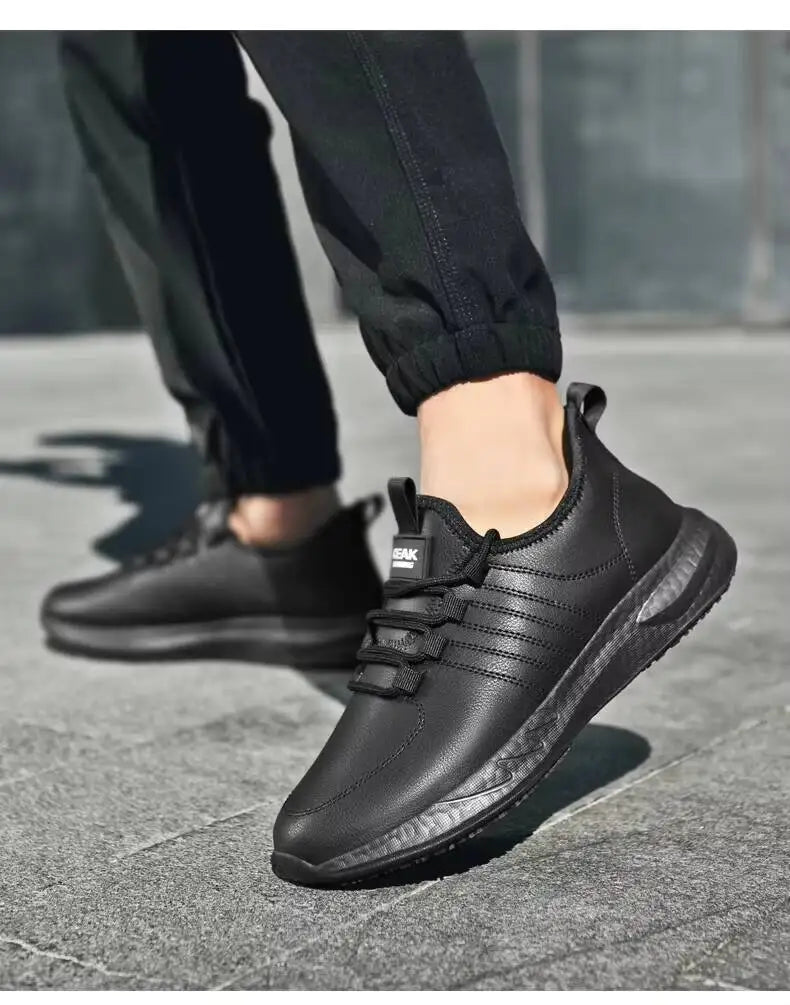 Hotel Four Season New Light Plus Size Men's Work/Waterproof Non-Slip Oil-Proof Chef Career Casual Shoes