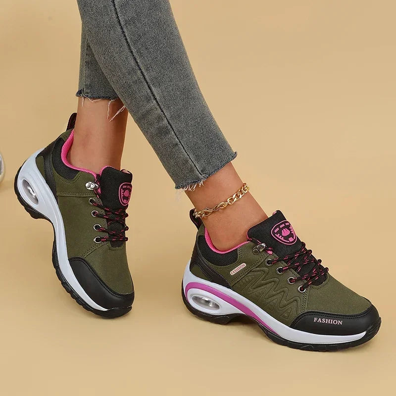 Women's Hiking Shoes Fashionable Luxurious Wedge Running Shoes/Shock-absorbing Breathable Comfortable Outdoor Camping Sneakers