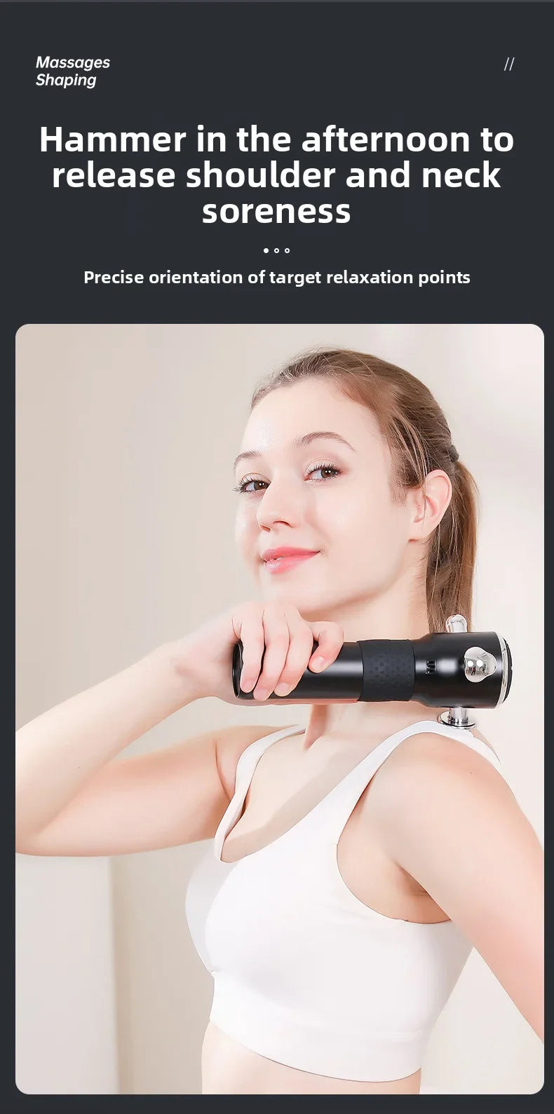 High Frequency Fascia Gun Relaxation Gun Sports Fitness/Muscle Relaxation Massager Full Body Massage 3 Gear