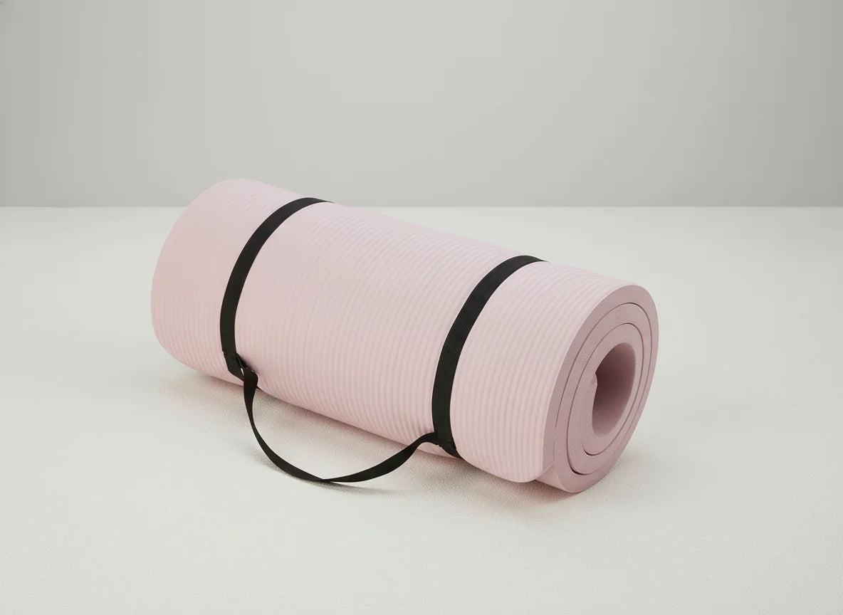 Extra Thick 1 Inch Yoga Mat with Carrying Strap for Women/Home Gym Exercise Pilates Workout Non-Slip Eco-Friendly
