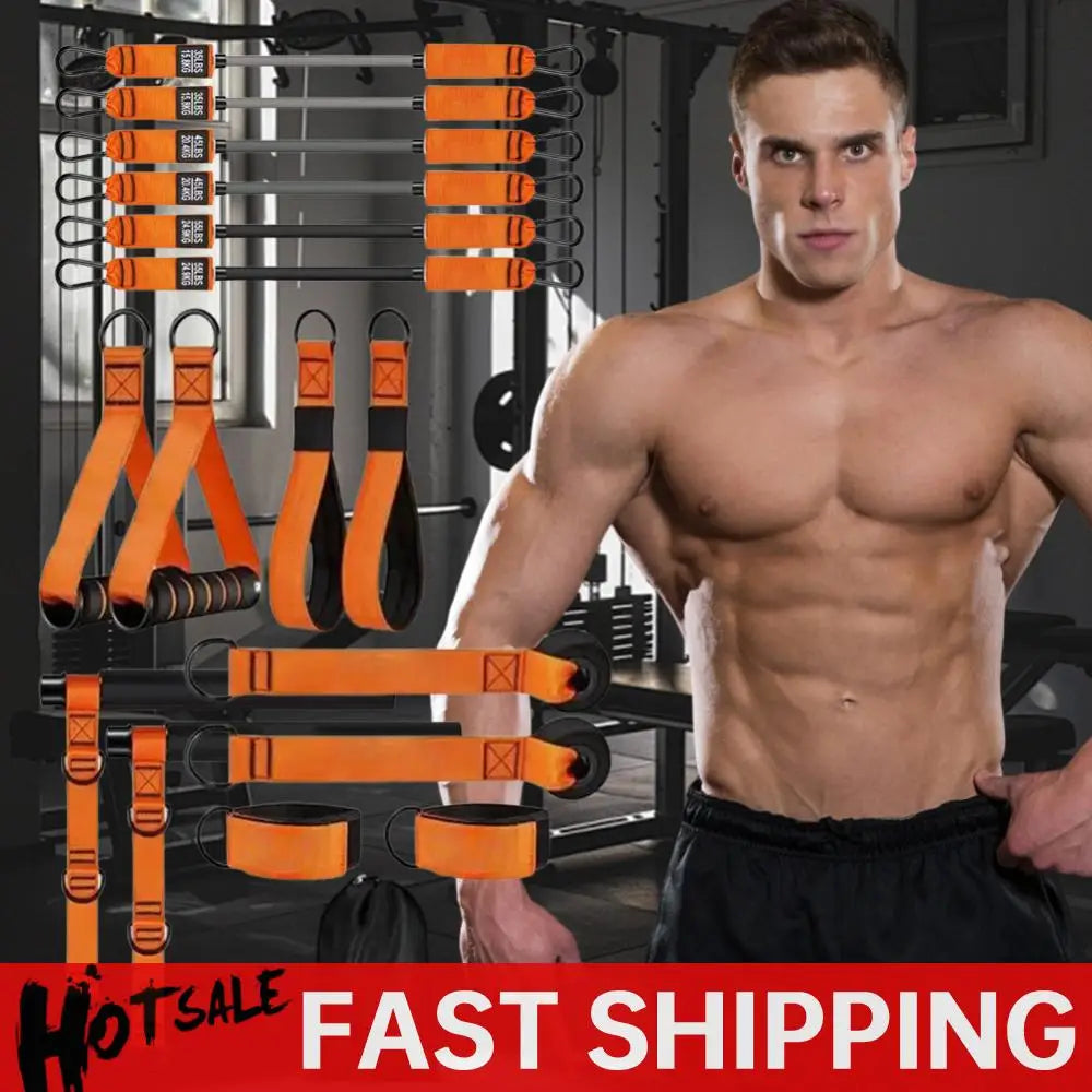 Pilates Bar Kit with Resistance Bands Pilates Workout Equipment/Portable Yoga Pilates Stick Home Gym Strength Training Equipment