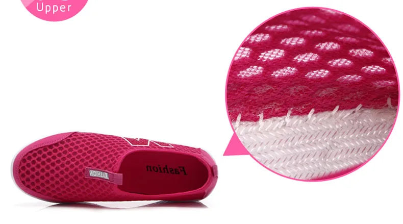 Shoes Women Mesh Flat Shoes Sneakers Platform Shoes Women Loafers/Breathable Air Mesh Swing Wedges Shoe Breathable Flats