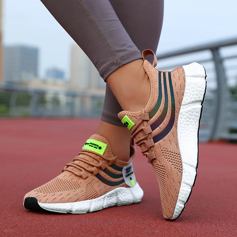 Women Casual Sports Shoes Breathable Lightweight Sneakers Anti-slip/Flats Outdoor Running Walking Shoes Female Vulcanized Shoes