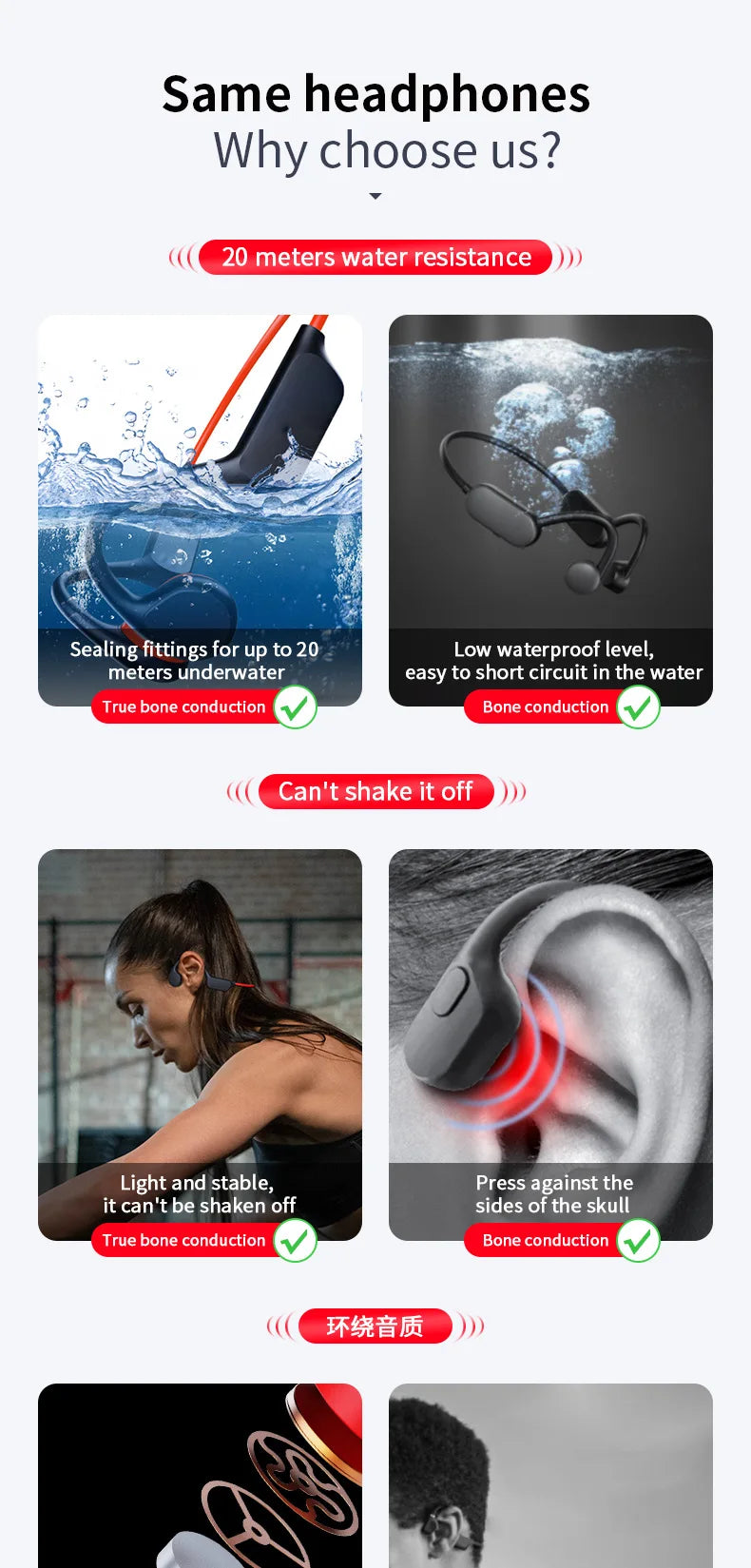 For XIAOMI Bluetooth Earphone X7 Wireless/IPX8 Headphones MP3 IP68 32G Waterproof Headset