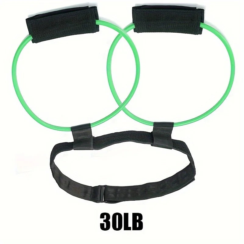 Yoga Leg Butt Lifting Elastic Traction Belt Hip Fitness/Stretch Resistance Band Elastic Rope for Workout Training
