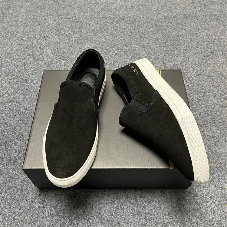 Men's COM Design Commute Casual Shoes Genuine Suede/Slip On Loafers Flat Sole Versatile Everyday Use