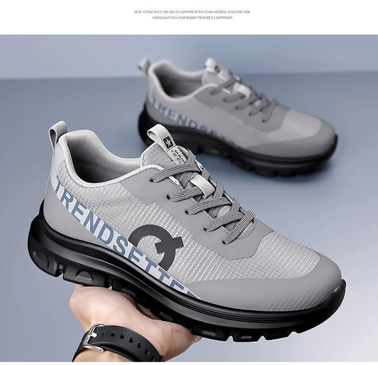 Men Sports Shoes Luxury Casual Sneakers Mesh Running Shoes Summer/Lightweight Platform Fashion Basketball Walking Shoes for Men