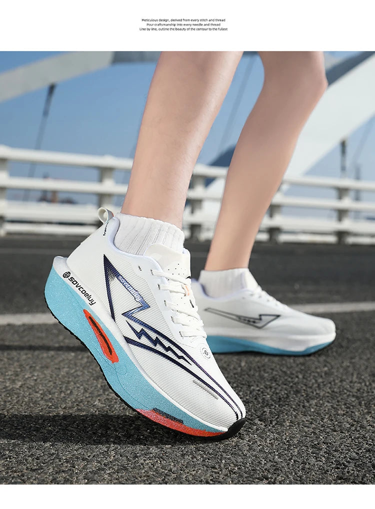 Running Shoes Carbon Marathon Men Sports Breathable/Lightweight Women's Comfortable Athletic Nonskid Sneakers