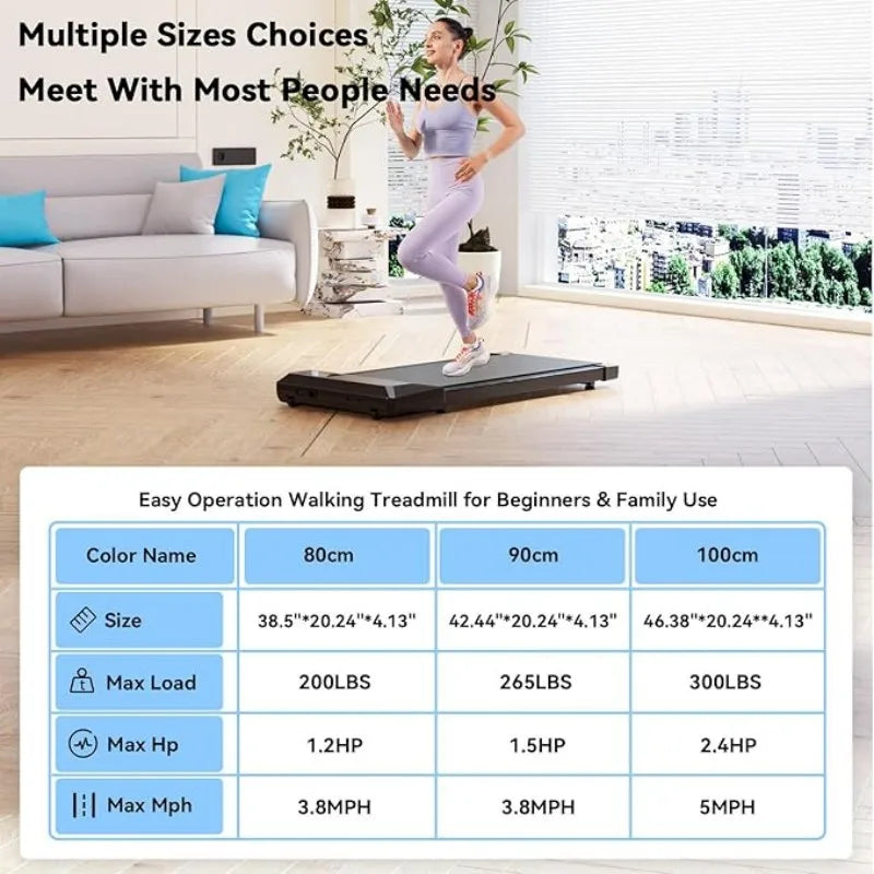 Super Run  2-in-1 Home/Office 2.5 HP Walking Treadmill/mini Treadmills for Small Spaces with APP & Remote Control