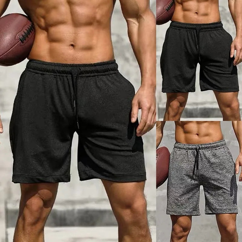 New Men Shorts for Gym Fitness Loose Casual Shorts Bodybuilding/Summer Quick-dry Short Pants Male Beach Sweatpants