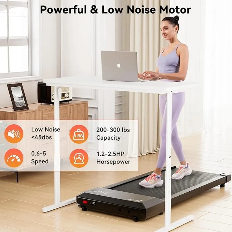 Super Run  2-in-1 Home/Office 2.5 HP Walking Treadmill/mini Treadmills for Small Spaces with APP & Remote Control
