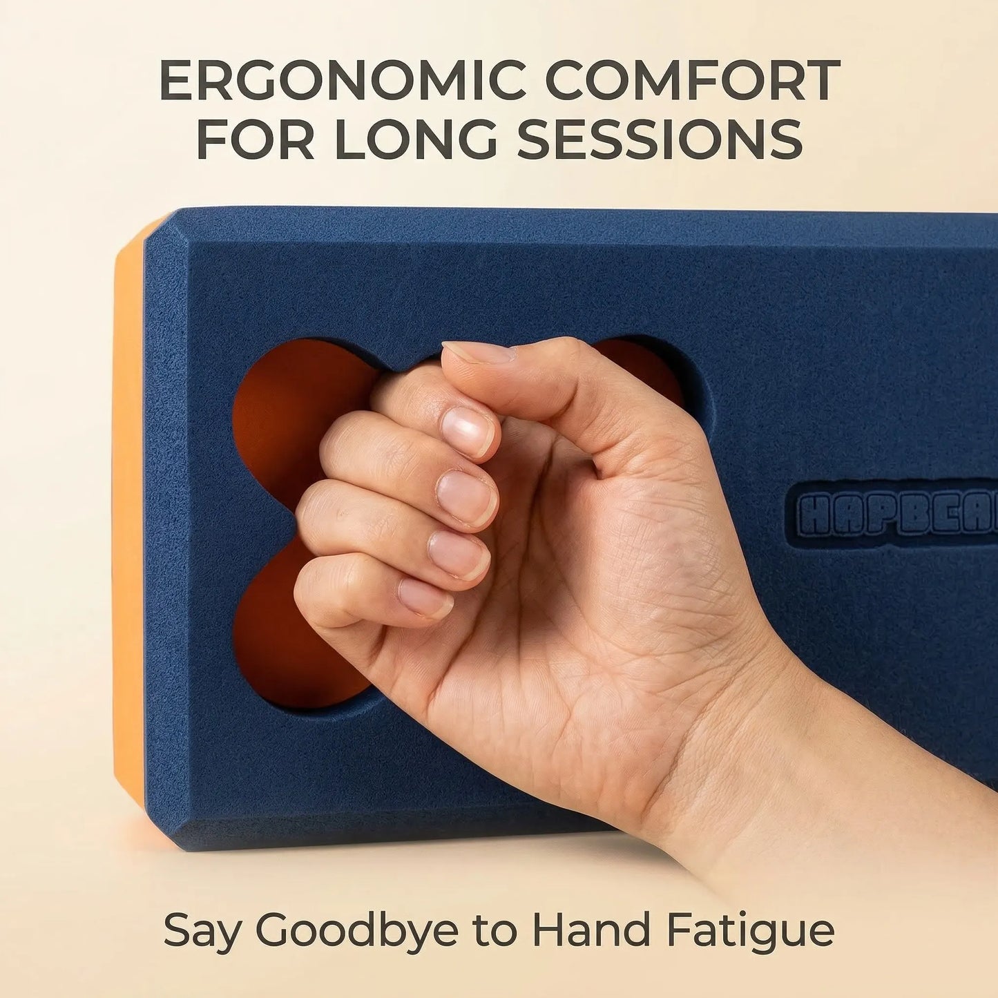 HAPBEAR Yoga Blocks 2 Pack 9x6x3in High-Density EVA Foam/with Non-Slip Textured Surface, Supportive for Deep Stretching