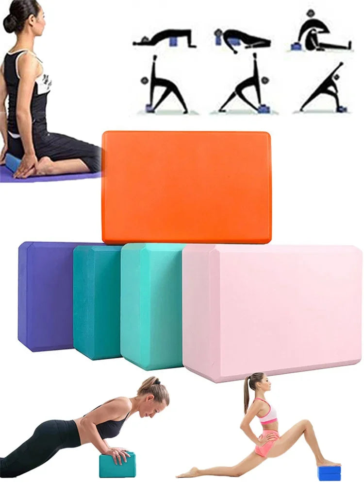 1PCYoga Building Blocks Cubes Pilates Bricks Reinforcement Sport Yoga Supplies/Exercise Home Exercise Equipment Fitness Block