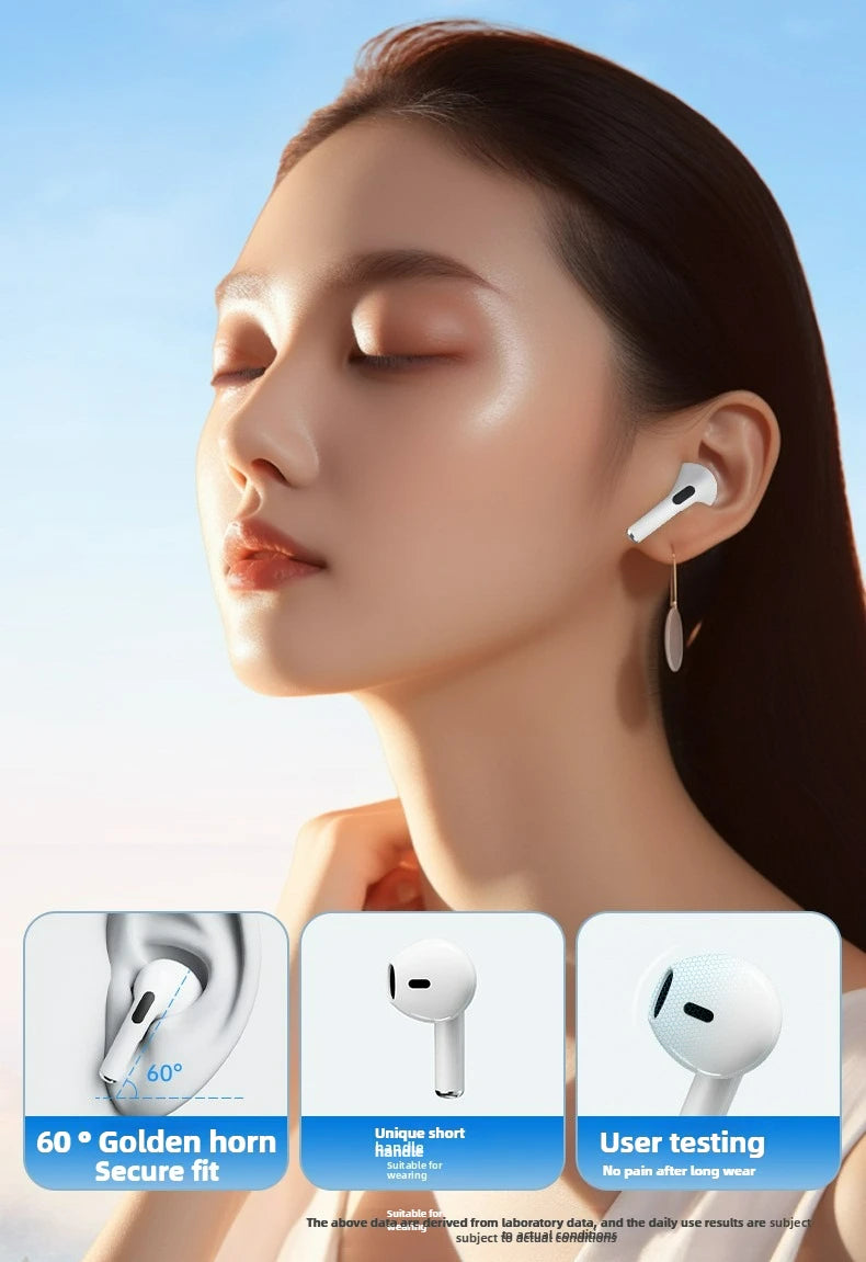 Air Pro4 wireless earphones Bluetooth 5.3 in ear earphones suitable for sports/gaming, and office work compatible with all ear
