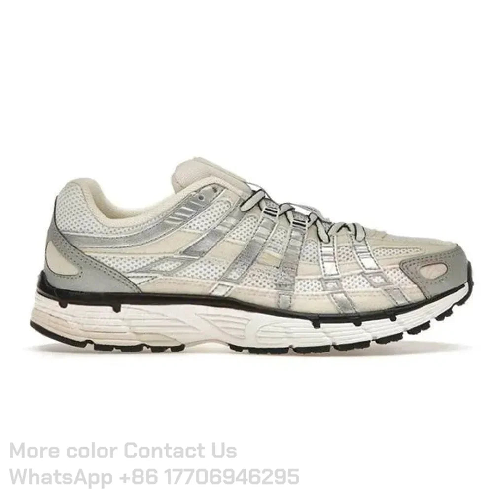 Designer Shoes P6000 trainer Men Sneakers Metallic Silver White/Smoke Grey Outdoor Sports Trainers Casual Running shoes
