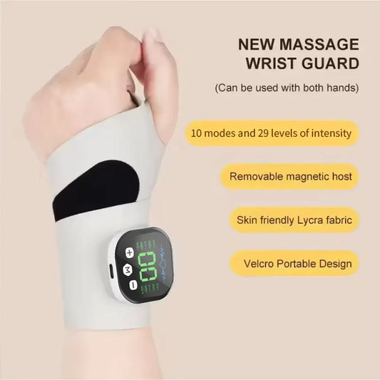 Electric Cordless Hand Wrist Massager Vibration Relieves Tenosynovitis/Massager USB Rechargeable Carpal Tunnel Fatigue Relief