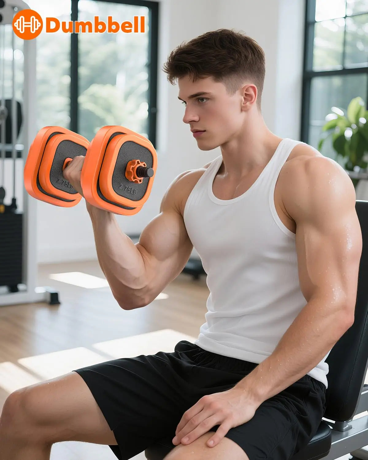 Adjustable Dumbbells Set, 45/65/85 lbs Free Weight Set with Connector/4 in1 Dumbbells Set for Home Gym Workout, Customized