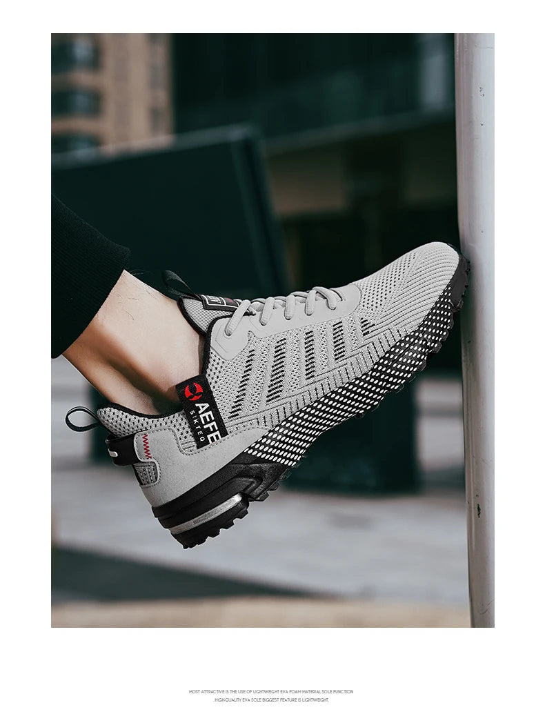 New Men Running Shoes Breathable Outdoor Sports Shoes/Lightweight Sneakers for Men Comfortable Athletic Training Footwear