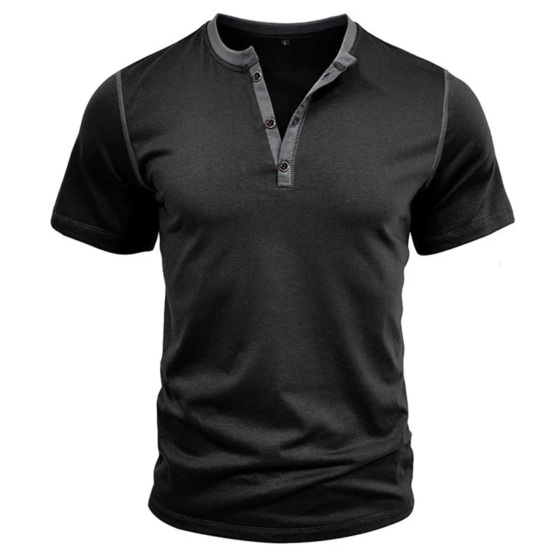 Men s Lightweight V-Neck T-Shirts Breathable  Fit Solid Color/Short Sleeve Casual Tops Summer Fashion Tee Shirt