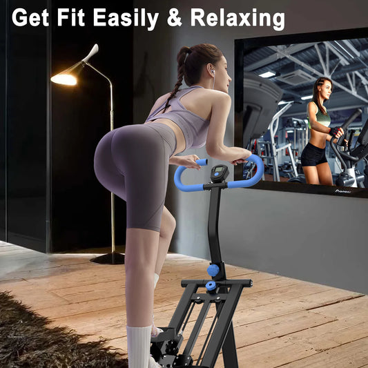 Vertical Climber Machine with Adjustable Resistance/Full-Body Workout Stepper with Stable Frame & Adjustable Handlebar