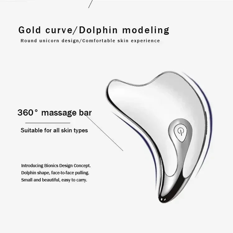 Gua Sha Scraper Facial Massager Face Lifting Slimming/LED Light Microcurrent Skin Rejuvenation Electric Body Massage