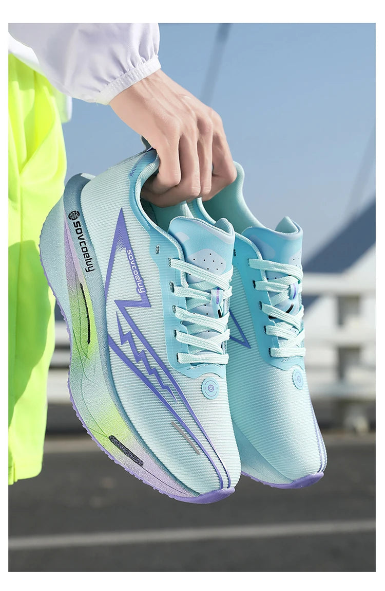 Running Shoes Carbon Marathon Men Sports Breathable/Lightweight Women's Comfortable Athletic Nonskid Sneakers